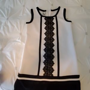 Bonnie Jean Girls Black/White dress size 12